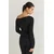 Trendyol Milla Ženska majica Thmss25Ts00004, Crna