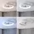 Brilagi - LED prigušiva stropni ventilator LED/34W/230V prečnik 50 cm bela + daljinski upravljač