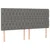 Vidaxl Box spring postelja z vzmetnico LED temno siva 180x200 cm blago