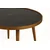 Hanah Home Polen klub sto 80 × 80 × 48 cm, orah/crni mermer
