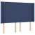 Krevet box spring s madracem LED plavi 140x190 cm od tkanine