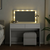Toaletni stolić s LED svjetlima bijeli 100x40x120 cm