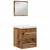 Set namještaja za kupaonicu 2 pcs Staro drvo Konstruirano drvo