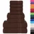 vidaXL Komplet brisač 8-delni rjava 360 gsm 100% bombaž
