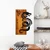 Wallity Zidna dekoracija Dragon, 40x58x3 cm, Crna