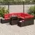vidaXL vidaXL Vrtna sedežna garnitura 9 pcs Rjava in rdeča 100 x 55 x 73 cm, (5000020135)