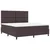 vidaXL vidaXL Box Spring postelja z vzmetnico temno rjava Super King Tkanina, (22081200)