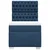 VIDAXL Box spring postelja z vzmetnico modra 100x200 cm blago