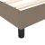 Vidaxl Box spring postelja z vzmetnico taupe 180x200 cm blago