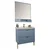 HANAH HOME Kupatilski ormarić sa umivaonikom i ogledalom (2 komada) Noble 80 Light Blue