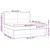 Vidaxl Box spring postelja z vzmetnico LED črna 200x200 cm blago