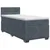 Postelja boxspring z vzmetnico Temno siva 90 x 190 cm Žamet