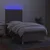 Vidaxl Box spring postelja z vzmetnico LED taupe 100x200 cm blago