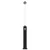 Solarni tuš s tuš glavom 20 l PVC, ABS, Legirani cink Crna