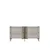 Hanah Home komoda Pega 150, 125 cm, bela / travertin / srebrna