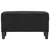 Klupa crna 70 x 35 x 41 cm baršunasta