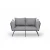 Atelier del Sofa Dvosed na razvlačenje Viper 2, Svetlosivi