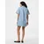 PIECES Dolga srajca PCFlora  moder denim