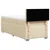 vidaXL Box spring postelja z vzmetnico krem 90x200 cm blago