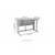 Hanah Home radni sto Pillar, 100 cm, atlantski bor / antracit