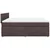 Vidaxl Box spring postelja z vzmetnico temno rjava 180x200 cm blago