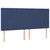 Vidaxl Box spring postelja z vzmetnico moder 200x200 cm blago