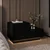 Hanah Home noćni ormarić Kayra, 70 cm, crno drvo