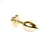 Gardj Europe Plug-Jewellery Gold Srce PLUG – temno modro