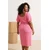 Trendyol Curve Ženska haljina Tbbss23Ah00280, Roze