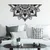 Atelier Del Sofa Zidna dekoracija Mandala-S-1, 118x1.5x59 cm, 1.5 mm, Crna