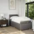 Vidaxl Box spring postelja z vzmetnico taupe 100x200 cm blago