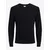 JACK & JONES Pulover JJEBASIC KNIT V-NECK, črna