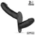 InToYou Jordan Double Vibrating Dildo Strap-on with Remote Black