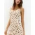 Pull&Bear Poletna obleka ecru/zelena/staro roza