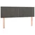 Den Box spring postelja z vzmetnico LED temno siva 140x200 c
