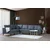 Atelier del Sofa Ugaona garnitura Tempo 83x90x300cm Tamnosiva