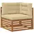 Set vanjskih sofa s jastukom 7 pcs Prirodna i bež
