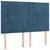 Vidaxl Box spring postelja z vzmetnico temno modra 140x190cm žamet