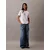 Calvin Klein Jeans Majica siva/bela