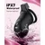 SuperLove LockHim Vibrating Silicone Chastity Cock Cage with Remote & App Black