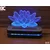 Black Cut 3D Lampa Lotos Zelena