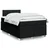 vidaXL vidaXL Box spring postelja z vzmetnico črna 120x190 cm blago, (21321349)