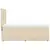 vidaXL Box spring postelja z vzmetnico krem 90x200 cm blago
