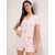 Trendyol Milla Ženski set pidžame Thmss25Pt00434, Roze