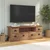 TV stalak s ladicama Prirodna 110 x 30 x 40 cm Čvrsto teak drvo