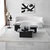 Hanah Home Klub sto Jazz 80x30x80cm Crno-Sivi