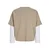 JACK & JONES Majica JCOBIARRITZ  svetlo rjava / bela