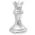 Skulpture 2 pcs Srebrno 17 x 17 x 42 cm Aluminij