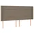 vidaXL Box spring postelja z vzmetnico LED taupe 200x200 cm blago, (20761292)