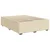 Vidaxl Box spring postelja z vzmetnico krem 140x190 cm blago